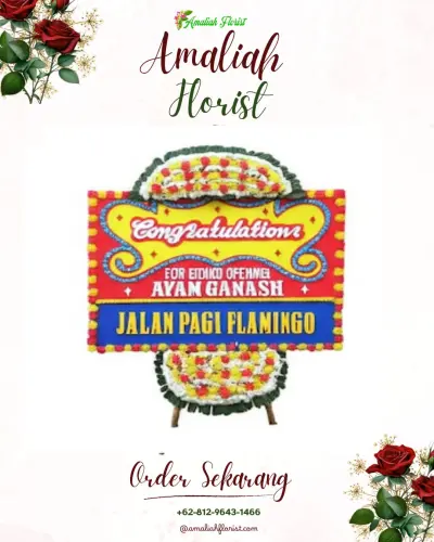 Bunga Papan Congratulation di Banjaroyo